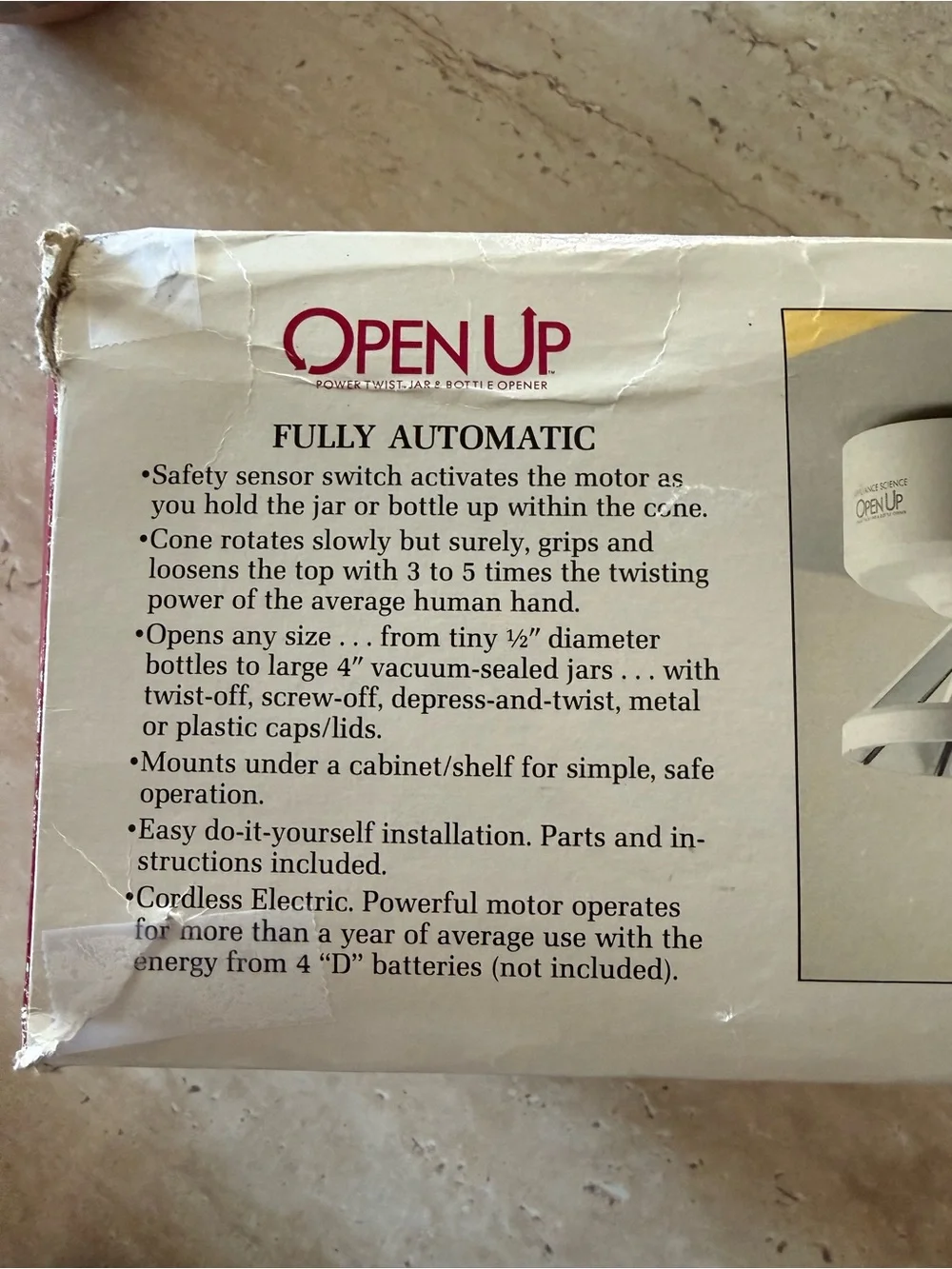 Open Up Electric Jar & Bottle Opener - New